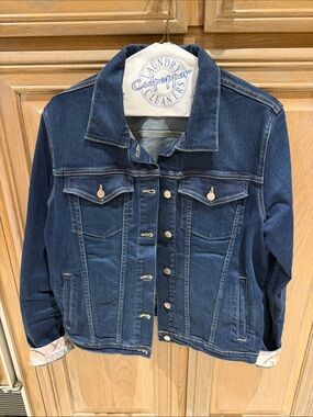 Alessandra Repurposed Scarf Denim Jacket
